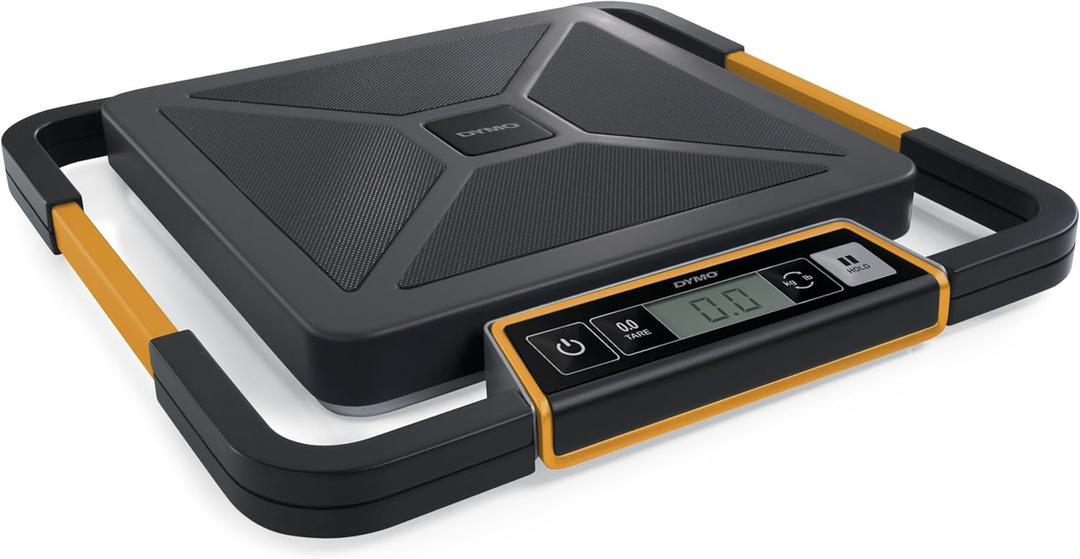 DYMO S400 Digital USB Shipping Scale, 400-Pound Capacity - Portable, Precise, Weigh Heavy and Bulky Packages, Black
