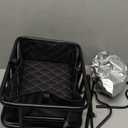 Rear Bike Rack with Basket, 110 LB Capacity Universal Bike Basket Rear, Aluminum Alloy Bike Cargo Rack for Back of Bike with Free Bungee Cord & Waterproof Cover & Installation Tool