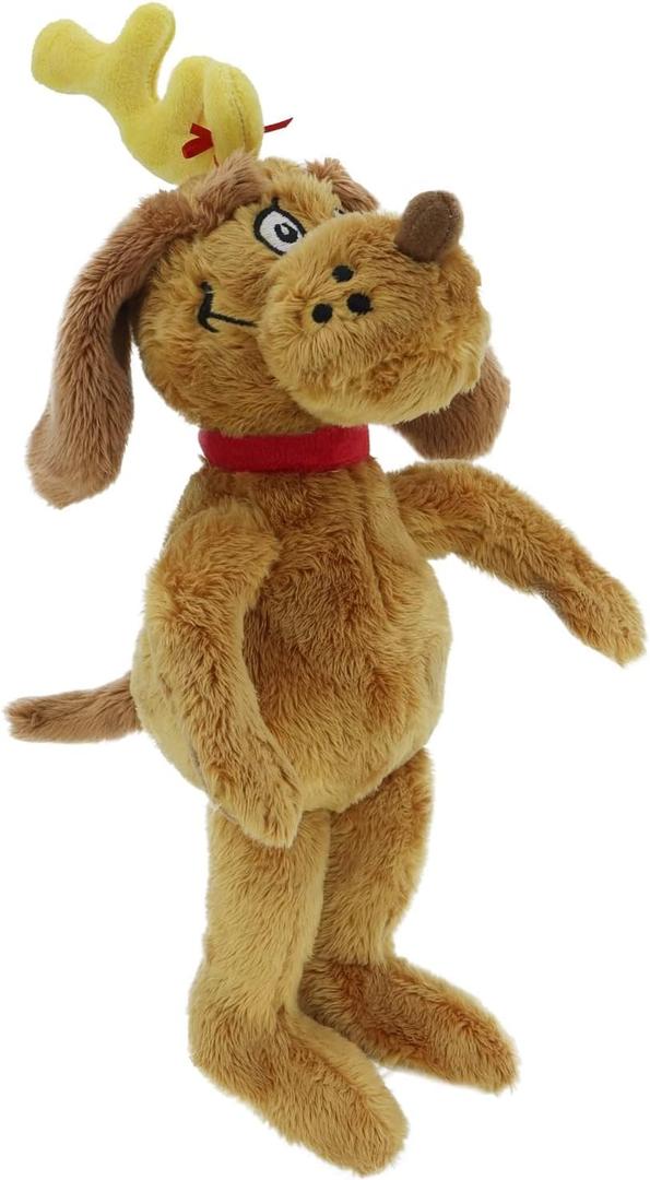 RELIGES 9 inches Green Christmas Monster Plush Toy Soft Christmas Stuffed Animal Doll for Boys and Girls, Perfect for Christmas Decorations and Gifts (Dog)