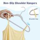 HOUSE DAY 13.5 Inch Kids Hangers 50 Pack - Premium ABS Plastic Clothes Hangers for Kids, Children, Preteens - Space Saving Thin Profile, Strong & Durable Hangers with 360 Swivel Hook - Gray