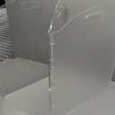 Dog Gate, Clear Acrylic Pet Gate for Dogs, Free Standing Pet Gates for Doorways, Folding Freestanding Puppy Doggy Cat Fence Inside, Dog Barriers for Home 3 Panel