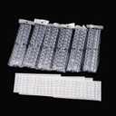 Tbestmax 720 Pcs Nail Polish Swatch Dots, Drop Shape False Nail Polish Color Display Tips with Adhesive Sticker for Nail Polish Training Practicing