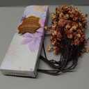 JAKY-Global Babys Breath Silk Artificial Flowers 6 Bundle European Fake Flowers Decor Wedding Party Fall Stems Decoration Bouquets DIY Home Garden,Farmhouse,Living Room Decor (Beige Brown-6pcs)