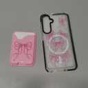 Toycamp for Samsung Galaxy A15 5G Case - Compatible with Magsafe Credit Card Holder Wallet Magnetic Cute Women Teen Girls Kawaii Girly Unique Bow Design Phone Cover for Galaxy A15 5G