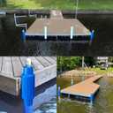 Dock Fender Bumper for Post, Boat Dock Bumpers Slide-Over Post Pole, Slip-On Dock Leg Pipes and Mounting Brackets, Vertical Protection Dock Guards, Soft UV-Resistant Marine-Grade Vinyl