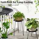 SUEH DESIGN Plant Stand Indoor, Metal Plant Stand Round Plant Table Heavy Duty Plant Stool Tall Flower Pot for Indoor Outdoor Home Decor, 1 Pack Tall
