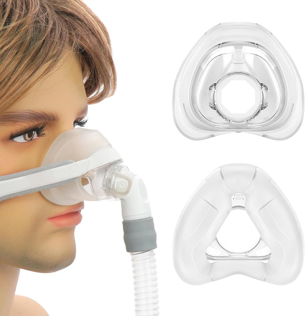 2 Packs Nasal Mask Cushion for ResMed AirFit N20, Reliable Seal & Perfect Fit Replacement N20 CPAP Mask, Covers Nose with Advanced Silicone Technology - Medium