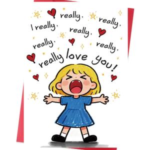 5 x Cute Valentines Day Card  Romantic Valentine Gift for Him or Her  Sweet Love Card for Boyfriend, Girlfriend, Husband, or Wife (SK-042)