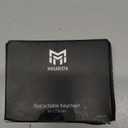 MNGARISTA Upgraded Heavy Duty Retractable Keychain with Belt Clip, 10 OZ Retraction, 31.5" Stainless Steel Cord Key Chain, 3K Carbon Fiber ID Badge Reel Holder with Badge Strap and Key Ring, 2 Pack