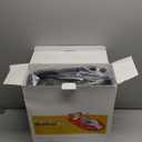 QPAU Blow up Inflatable Toddler Travel Bed with Sides, Toddler Air Mattress for Camping, Traveling, Hotel, or Home Use, Hand Pump Included (Blue)