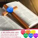 Zubebe 48 Pcs Christian Heart Stress Balls Bulk, John 3: 16 Jesus Loves You Foam Squeeze Balls, Religious Gifts for Sunday School Church Baptism First Communion Easter Vbs Party Favors (Multicolor)