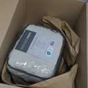 Madison Park Laetitia 100% Cotton Duvet Set-Chenille Tufted Medallion Design All Season Cozy Bedding Shabby Chic Comforter Cover, Matching Shams, Full/Queen (90 in x 90 in), Floral Grey