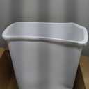 Rubbermaid Small Kitchen Bathroom Trash Can, 9 Gallons, White, Waste Basket for Under Counter Office/Bedroom/Bathroom, Plastic