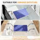 Portable Hanging Bathtub Seat - 230 LBS Capacity Hanging Shower Chair for Seniors, Sturdy Hanging Tub Bench for Inside Bathtub, Practical Bathtub Stool for Elderly & Disabled Users