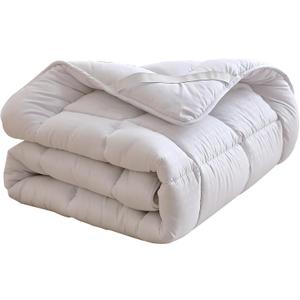 Quilted Fitted Mattress Pad, Elastic Fitted Mattress Topper Protector and Cover Stretches up to 14 Inches Deep, 4 Anchor Elastic Bands, Machine Washable (White, Full)