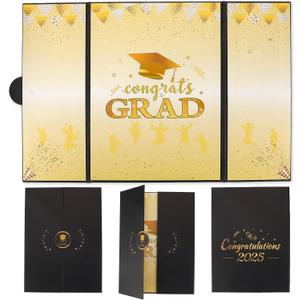 Gold Class of 2025 Graduation Signature Book  Creative Guest Book Alternative for High School & College Graduates, 2025 Graduation Party Decorations Keepsake Gifts