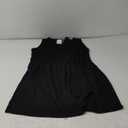 Ekouaer Women Nightgown with Pockets Sleep Shirts Sleeveless Sleepwear Pleated Front Nightshirt Round Neck Nightdress, XXL