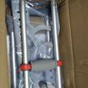 DMI Universal Aluminum Crutches - Adjustable Underarm Walking Aid for Adults, Shorter to Tall (4'6"-6'6"), Push-Button Height Adjustment, 300 lbs Capacity, Slip-Resistant Tips, 1 Pair