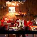 BESPORTBLE Christmas Reindeer Sculpture, 2Pcs Resin Deer Christmas Decoration Gold Elk Statues for Living Room, Desktop, Table Centerpiece, Bookshelf Xmas Home Decor