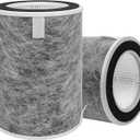 2 Pack HP201 HP202 True HEPA Replacement Filter, Compatible with Shark Air Purifier MAX HP200 HP201 HP302 HP301 HP202 HP232 HC502 AP1000, 3-in-1 H13 True HEPA Filter, Part # HE2FKBAS, HE2FKBASMB