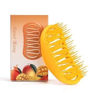 Scalp Massager and Shampoo Shower Brush, Detangling Hair Brush, Scalp Care Hair Brush Wet & Dry detangler for Men and Womenfor Straight/Curly/Thick/Long/Wavy/Damaged Hair, Green