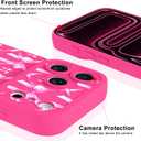 ZIYE Designed for iPhone 17 Pro Max Case Hot Pink Bows Pattern Phone Case with Camera Protection,Soft TPU Silicone Rubber Protective Cover Cute Design Cases Compatible with iPhone 17 Pro Max 6.9 Inch