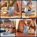 OWKEY for Samsung Galaxy S22 Ultra Case with Stand, Compatible with MagSafe, Magnetic Phone Case Military-Grade Protection Shockproof Matte Cover for Samsung Galaxy S22 Ultra 5G (Gray)