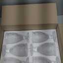 Kingrol Vintage Goblet Glasses Set of 6, 10 oz Heavy-Duty Pressed Glass Water or Wine Glasses with Ornate Design for Dining, Daily Use or Party Display