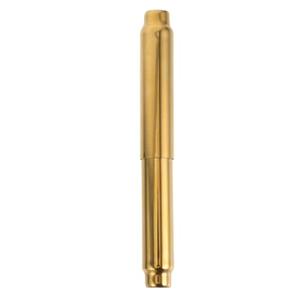2pcs NULYLU Retractable Toilet Paper Holder Spring Rod, Stainless Steel Replacement Roller for Bathroom Tissue Roll Storage, Flexible Toilet Paper Holder Rod Insert, Gold Finish, Adjustable