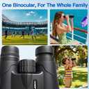 10x42 HD Binoculars for Adults High-Powered – Waterproof Binoculars with Clear Wide View, Lightweight for Bird Watching, Hunting, Hiking & Sports, with Carrying Bag