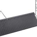 27 inch Charcoal Ash Pan Replacement for Char-Griller 1224 1324 2121 2222 2727 2828 2929, for Charbroil 17302056 Grill Grates Replacement with 2pcs Grate Hanger