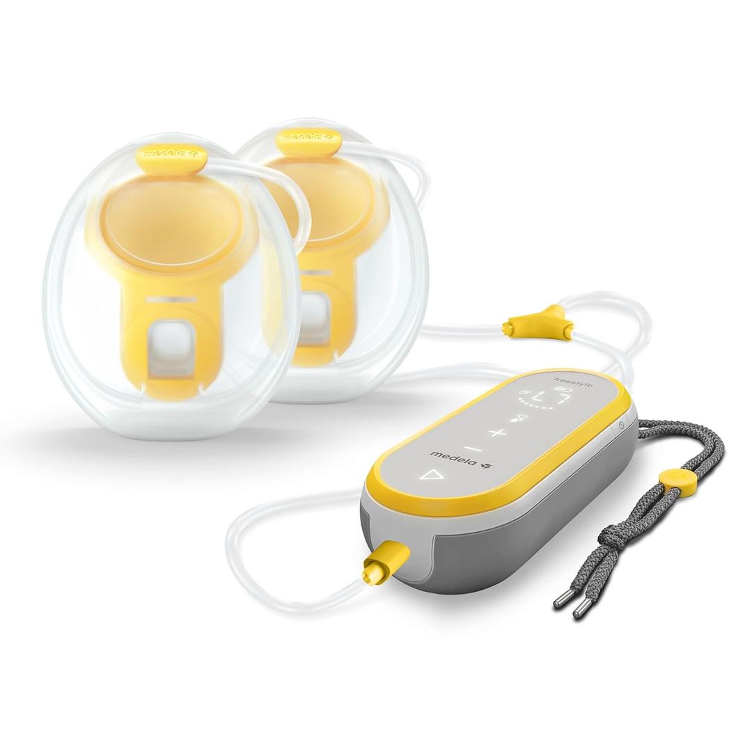 Medela Freestyle Hands-Free Double Electric Breast Pump with Wearable Cups, App Connectivity, Portable Design