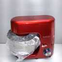 VIVOHOME Stand Mixer, 660W 10 Speed 6 Quart Tilt-Head Kitchen Electric Food Mixer with Beater, Dough Hook, Wire Whip and Egg Separator, Red