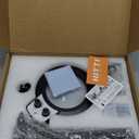 HITTI 12X Magnifying Glass with Light Hands Free, 2026 New Infinite Color and Brightness Desk Lamp & Clamp, 2-in-1 LED Lighted Magnifier Stand for Craft Reading Hobby Close Work(12X Ring Base & Clamp)