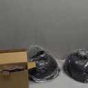2 Pack Reptile Light Fixture, 8.5in Deep Dome Reptile Lamp Fixture, Optical Reflection Cover, Separate Switch & Hook, Terrarium Light Fixture for Reptile Heat Basking UVB Bulbs, 150W, Black