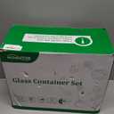 24-Piece Glass Food Storage Containers with Upgraded Snap Locking Lids,Glass Meal Prep Containers Set - Airtight Lunch Containers, Microwave, Oven, Freezer and Dishwasher,White