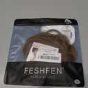 FESHFEN Messy Bun Hair Piece - Wavy Synthetic Chignon Scrunchies for Instant Volume, Elastic Bun Ponytail Hair Extensions Thick Hairpieces for Women, Black Brown 1.50 oz