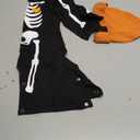 Guodeunh Newborn Baby Boy Girl Halloween Costume Romper Skeleton Jumpsuit Outfit Skull Clothes with Hat (Skull- B, 3-6 Months)