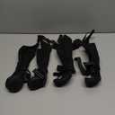 Idepet Dog Suspender Boots, Tall Dog Boots Anti-Slip & Fall Waterproof Shoes Leggings, Adjustable Suspender Boots for Winter Snow Rain Hiking Paws Protector(Black, 3)