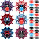 24 Set Spider Party Favors for Kids Air Dry Modeling Clay DIY Spider Web Birthday Party Supplies Spiderweb Goodie Bags Stuffers Art Crafts Gifts Toy for Kids Boys Girls Prizes