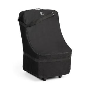 J.L. Childress Wheelie Car Seat Bag - Travel Bag for Airplane, Fits Most Baby & Infant Car Seats, Boosters, & Carriers, Airport Accessories for Gate Check or Baggage Check, Dual Rubber Wheels - Black