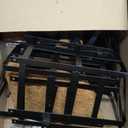 LCHUANG Deck Railing Planter Window Box - 3 Pack 24 Inch Deck Balcony Rail Planter with Coconut Coir Liner, Fence Metal Hanging Flower Planter Basket Deck Railing Planter Boxes for Outdoor Lawn