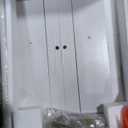 VIPLUMI Shoe Cabinet Storage with 4 Flip Drawers, Narrow Hidden Shoes Organizer Cabinet for Entryway, Freestanding Slim Shoe Rack Front Door Entrance(White) (Large)