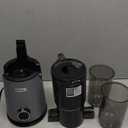 Cold Press Juicer, ECOSELF Juicer Machines with Large Feed Chute Fit Whole Fruits & Vegetables, Self Feeding for Juice Extractor Machine, Easy to Clean and Assemble, High Juice Yield