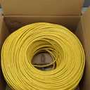 MONK CABLES | CAT6 Plenum Cable 1000ft | UTP, 23AWG, 550MHz | DSX-8000 Certified | Most Certified Cable of The Whole Market (Yellow)
