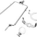 Lamp Shade Harp Holder Kit with Finial Easy Installation Compact Versatile for Table Floor Lamps Durable Parts for Diy Projects and Repairs