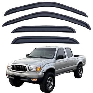 Rain Guards Compatible with 2001-2004 Toyota Tacoma Crew Cab, Acrylic Slim Style Window Visor Rain Guard, Side Window Deflector for Toyota Tacoma Accessories 4 Pieces, 2002 2003, Parts of 2 Rain Guards Compatible with 2001-2004 Toyota Tacoma Crew Cab, Acrylic Slim Style Window Visor Rain Guard, Side Window Deflector for Toyota Tacoma Accessories 4 Pieces, 2002 2003, Parts of 2
