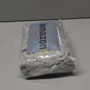 Nestl Light Grey Extra Deep Pocket Fitted Sheet Queen, Hotel Luxury Queen Fitted Sheet Only Easily Fits 18 to 24 Inch Mattress, Super Soft, Wrinkle-free, and Breathable Bottom Sheets with Corner Strap