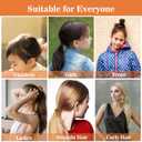 2 x MAQIHAN Hair Ties - 40Pcs Telephone Cord Elastic Ponytail Holders for Thick Hair, Women, Girls and Teens in Neutral Colors