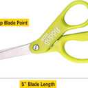 5 x Stanley 5” Kids Scissors, Blunt Tip, Safety, Comfortable, For Left and Right Handed Use, For Office School Student Crafts, Assorted Colors, 2 Pack